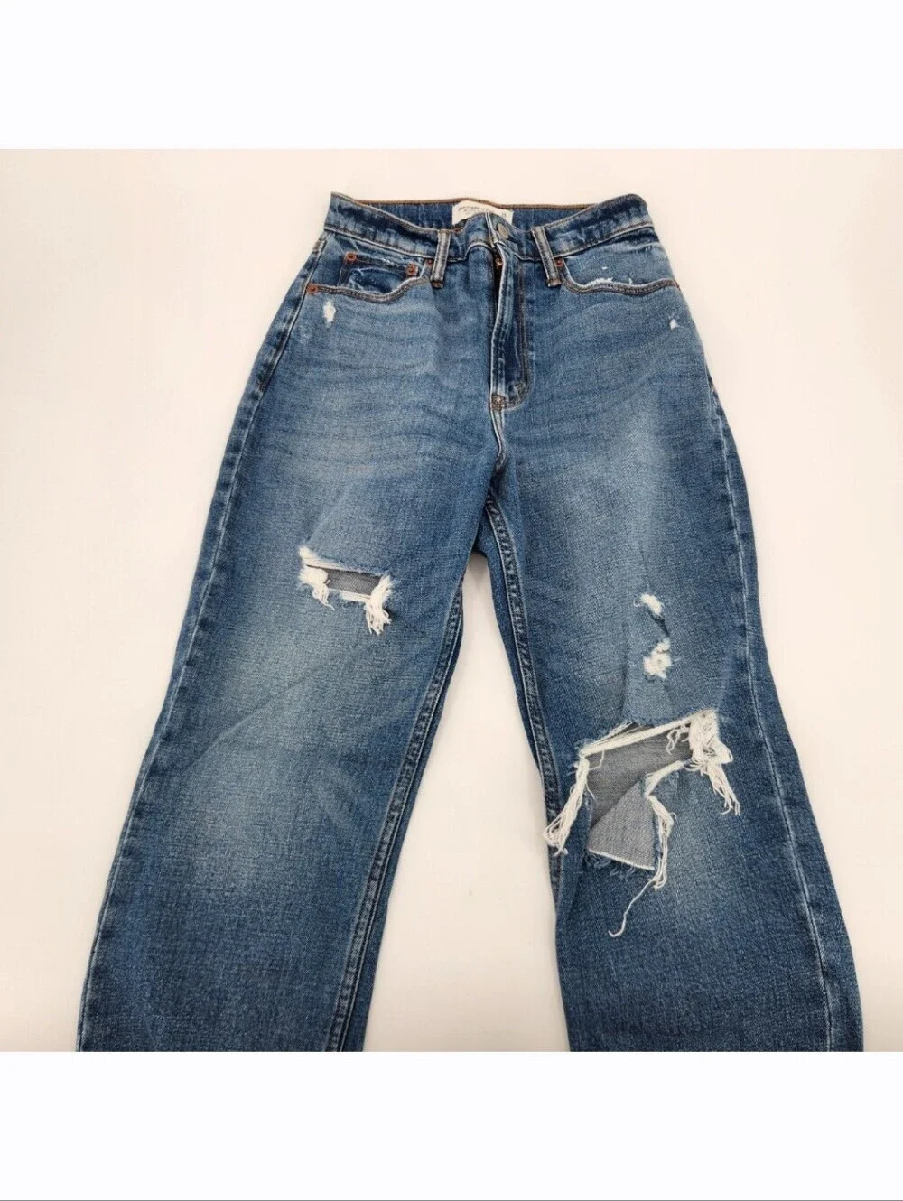 Abercrombie Fitch The Ankle Straight Jean Ultra High Rise Womens Size 26/2S